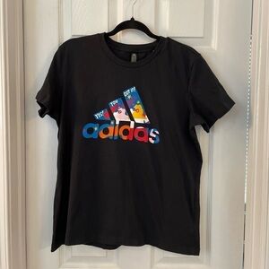 Adidas Women's Cotton YES YOU GOT IT -Logo T-Shirt-Size XL